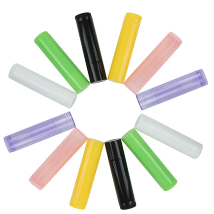 50Pcs 5ml Lip Balm Tube Empty Cosmetic Organizer Lipstick Jars Balm Lip Gloss Tubes Container for Travel Makeup Bottles