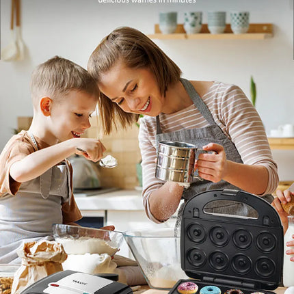 8-in-1 Detachable Breakfast Maker Cake Maker Nut Machine Donut Waffle Maker Rotisserie Biscuit Machine Sausage Roasting Machine
