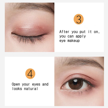 MOTONOZEN Double Eyelid Tape Sticker Invisible Fold Eyelid Paste Clear Beige Stripe Self-adhesive Natural Eye Makeup Tool