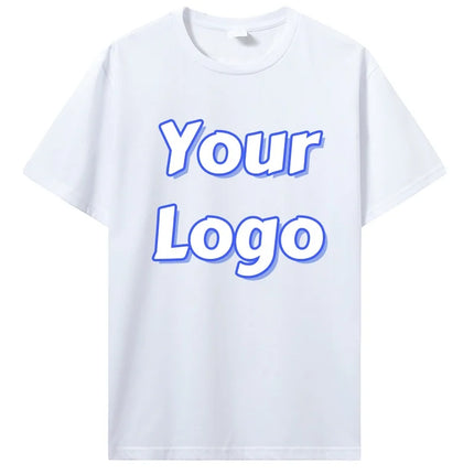 Customized Print T Shirt Men Women Custom Cotton Tops Tees DIY Your Like Photo Or Logo Cotton T-shirt Personalized Men Clothing