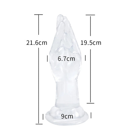 4 Sizes Huge Hands Finger Anal Plug Clear Arm Anus Prostate Massage Big Butt Plug G Spot Masturbation Gay Sex Toys For Women Men
