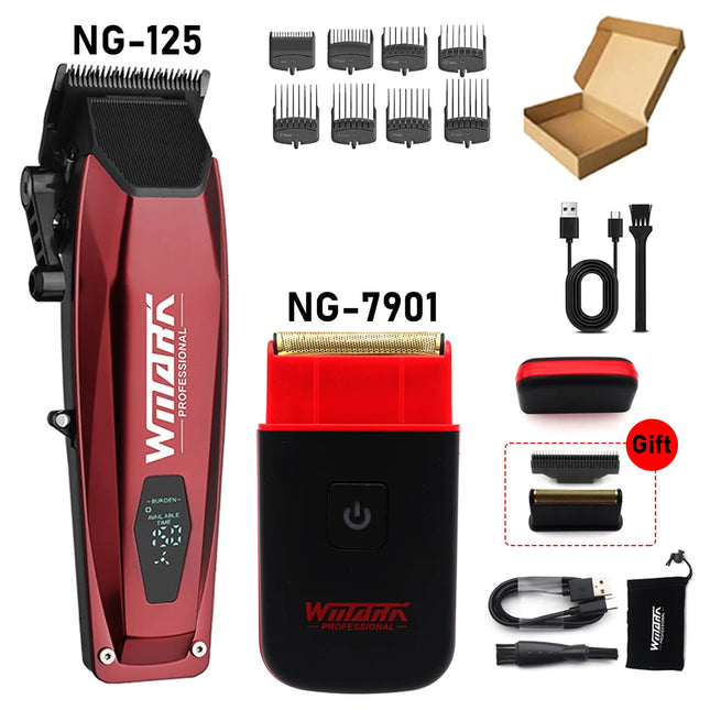 WMARK NG-7901 Electric Shaver 8800RPM Full Metal Mini body Cordless Professional Shaver Hair Trimmer Men's Barber Machine
