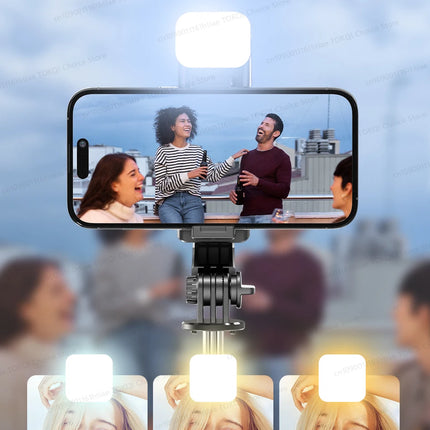 TOKQI Selfie Stick Tripod Phone Stand Portable Mini Tripod with Wireless Bluetooth for Android and Iphone Cell phones Shoot Vlog