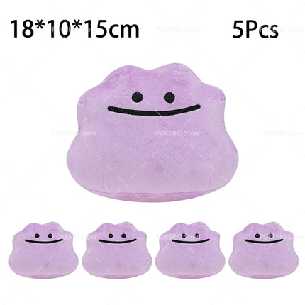 Wholesale Pokemon Plush 5Pcs/Lot Mimikyu Caterpie Oddish Garchomp Phantump Umbreon Sylveon Stuffed Animal Peluche Christmas Gift