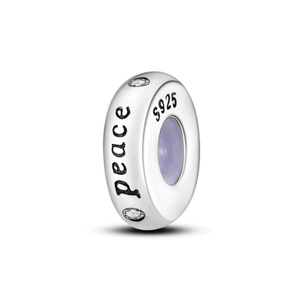Charm Hot Sales 925 Sterling Silver Charms Beads CZ pave Round Clip Charms Fit Original Bracelet Necklace Charms Jewelry Gift
