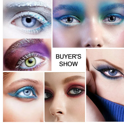 Colorful 5D Volume Mascara Lasting Styling Waterproof Quick Dry Blue Purple Curling Lengthen Long Eyelash Silk Extension Cream
