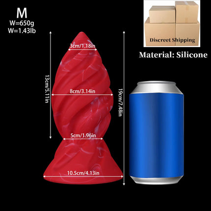 New Anal Plug Big Silicone Soft Long Anal Stretching Set Training Expander Dialator Butt Plug Adult Sex Toys For Women Men Gay