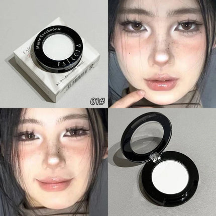 Single Klein Blue Smoked Blue Eye Shadow Palette Gothic Red Pigments Smoked Eye Makeup White Lying Silkworm Eyeshadow Eyeliner