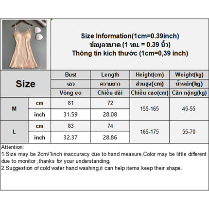 1Pc Women's Suspender Nightdress – Spring Summer Ice Silk Thin Pajamas Home Service Dresses