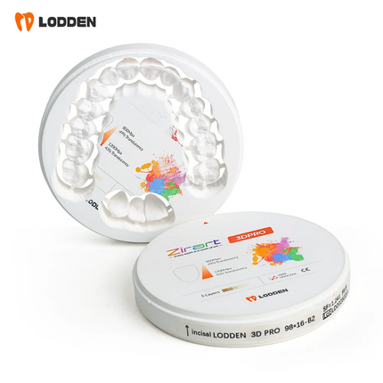 LODDEN 3D Pro Multilayer Zirconia Block Dental Lab CAD CAM Open System 98x10-25mm 43-49% High Strength Zirconia Vita16