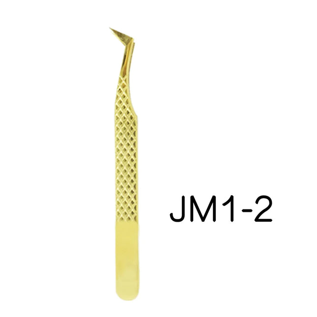 False Eyelash Tweezers For Fake Eyelashes Extensions Individual Curved Strip Lashes Eyebrow Hair Clip Tongs Nail Art Makeup Tool