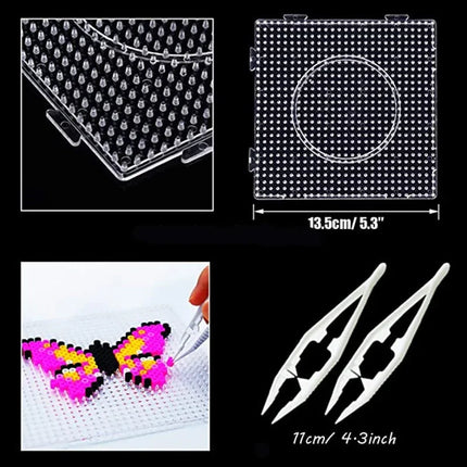 5mm Perler Beads Square Pegboard 3D Puzzle Juguetes for Hama Bead Educational Toys for Children Jigsaw Puzzle Brinquedos