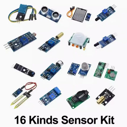 45 in 1 Sensors Modules 16 Kinds Starter Kit For Arduino Raspberry Pi , Better Than 37 in 1 With Box DIY UNO R3 MEGA2560
