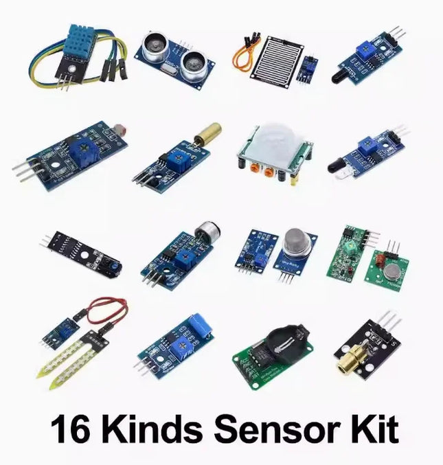 45 in 1 Sensors Modules 16 Kinds Starter Kit For Arduino Raspberry Pi , Better Than 37 in 1 With Box DIY UNO R3 MEGA2560