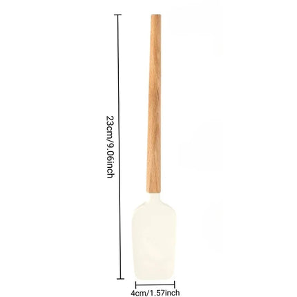 Non-baking Stick Silicone Spatula with Wooden Handle–Cake Icing&Jam Spreader,Cream Butter Cooking Baking Spatula Heat Resistant