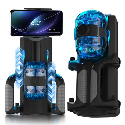 THRUSTING-PRO Thrusting High Speed Male Masturbator Machine Automatic Telescopic Vagina Masturbation Cup Sex Toy For Men