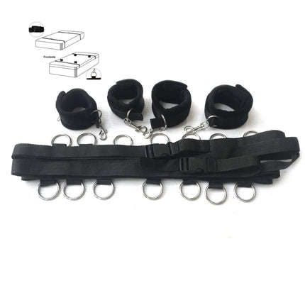 BDSM Bedding Set with Handcuffs for Couples Bedding Restraints Adult Toy for Engaging in Enticing Restraint Games on the Bed