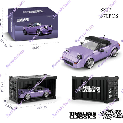MOC PB8801-8849 Technical Speed Car MX5 Racing Car Model Camper Container Building Block Brick Assembly Toys Kids Xmas Gift
