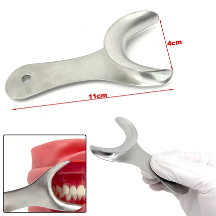 Stainless Steel Dental Lip and Cheek Retractor T Shape Mouth Opener Hook Tool for Teeth Examination and Medical Procedures