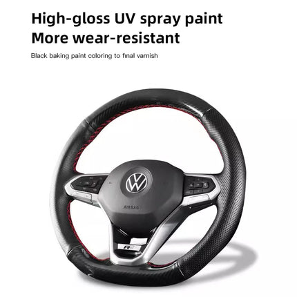 Car Decoration Accessories Steering Wheel Logo Cover Trim Sticker For VW GTI R Line Polo Golf Passat Scirocco Tiguan Jetta T-ROC