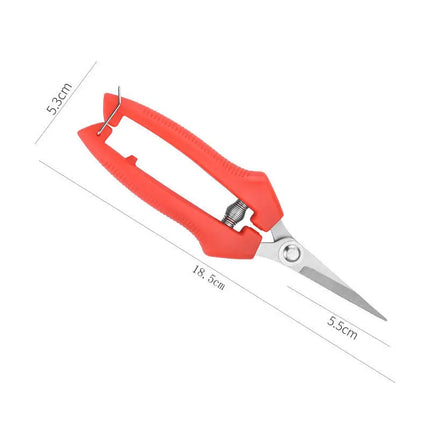 Pruning shears picking shears stainless steel straight blade anti slip handle gardening flowers bonsai orchard popular tools
