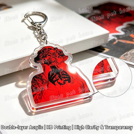 Horror Movie Obsession Keychain for Accessorie Bag Scary One Wish Willow Farming Keyrings Jewelry Friends Nikki Fans Gifts