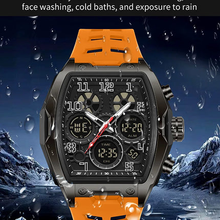 Men Dual Display Watches For Male Clock 2025 Top Brand Luxury Military Silicone Band Men Wrist Watches Sports Digital Wristwatch
