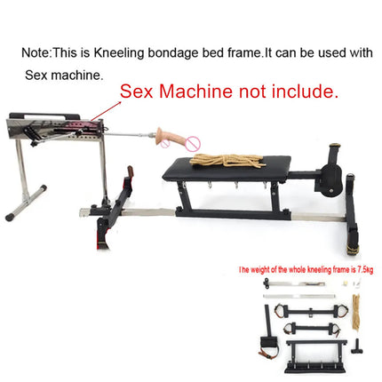 Large Kneeling Bondage Bed Metal Frame Sex Furnitures Love Chairs Adult Erotic Games BDSM Bondage Restraints Toys For Women Men