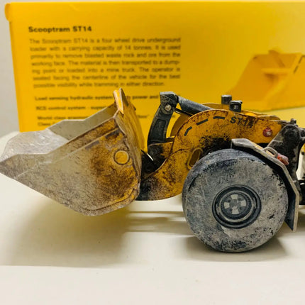 Atlas Copco Scooptram ST14 Underground Loader Muddy Edition 1/50 Scale DieCast Model New Box