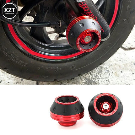 2PCS Motorcycle Scooter Crash Protector Wheel Protection Pads Front Shock Absorber Cup Sliders for Honda BWS Motorcycle Supplies