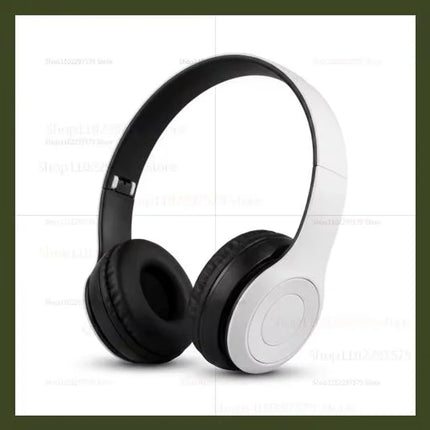 Wireless Bluetooth Headphones Head Mounted P47 Foldable Bass Sport Earphones Universal for Mobile Computer PC Gaming Running Gym