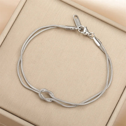 Skyrim Stainless Steel Gold Color Bracelet Twist Figaro Cuban Chain Bracelets Women Trendy Minimalist Jewelry Gifts Wholesale