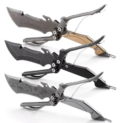 Multi functional scissors, outdoor scissors straight blade, high hardness folding blade