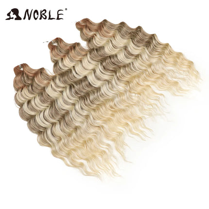 Noble Braiding Hair 300g 24 Inch ANNA Curl Hair Water Wave Twist Crochet Hair Synthetic Rainbow Color Braiding Hair Extensions