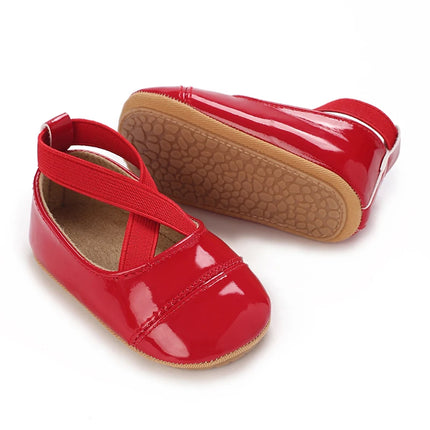 Baby Girls First Walkers 0-18 Months Red Princess Shoes Soft Sole Spring Autumn