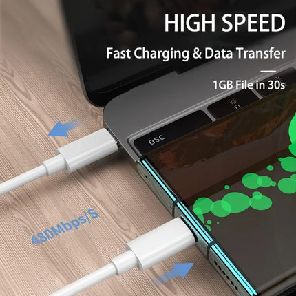 5-Pack 60W USB-C to USB-C Fast Charging Cables with 3.3ft Lengths - Compatible with for iphone 17,16e, 16, 15 Pro, Plus, Pro Max