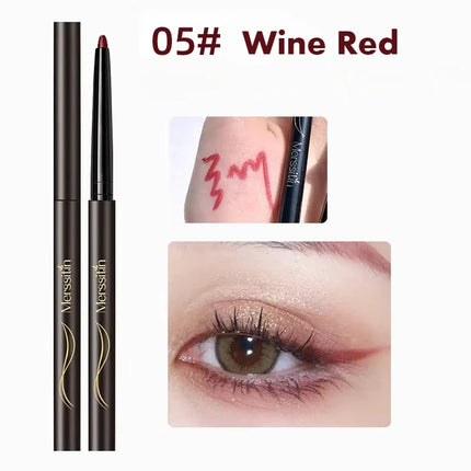 Merssitin Eyeliner Pen Waterproof and Non-smudge Durable Inner Eyeliner Pencil Lasting Gel Eyeliner Pen 6 Colors Option