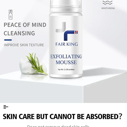Exfoliating Mousse Improves Skin Texture Gentle Cleansing Makeup Dust Improves Enlarged Pores Oil-control Rosemary Cosmetics