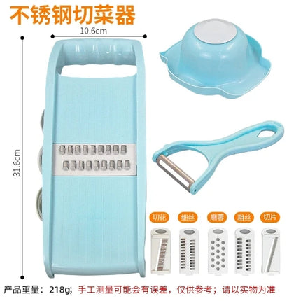 5 in 1 Multi-Functional Vegetable Chopper Onion Chopper Food Chopper Kitchen Mandoline Slicer Veggie Dicer Cutter