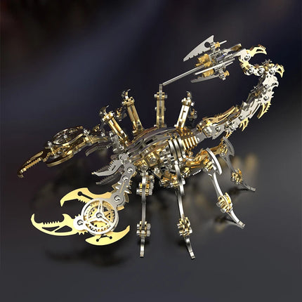 3D Metal Puzzle for Adults, Mechanical Scorpion Insect Model Kit, DIY Metal Building Puzzle Set, Assembly Toy Gift for Men Boys