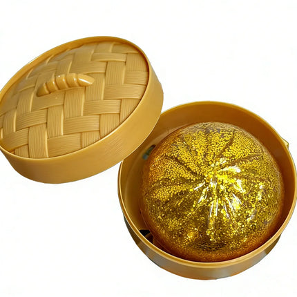New 1-12pcs  Glitter Dumpling Glitter Dumpling Squishy with Box Dumplings Sensory Squeeze Toy for Stress Relief
