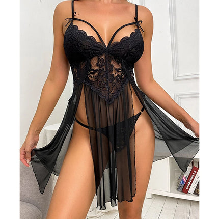 Sexy Lingerie Pajamas Women Exotic Apparel Tulle Skirt Mujer Costumes Porn Underwear Suit Sex Clothes Seductive Nightgown 2023