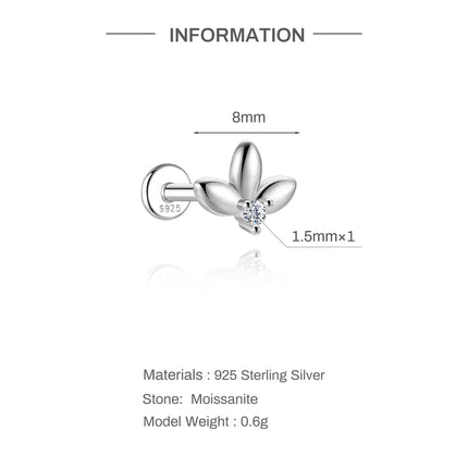Aide Mini 2/3/4mm Moissanite Earring For Women 925 Sterling Silver Earring INS Trend Wedding Ear Studs Jewelry Brincos de Pratas