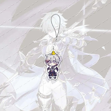 Acrylic lohen illuga Mobile Phone Charms lohen illuga Small Pendant Phone Chain Key Ring Fans Gift