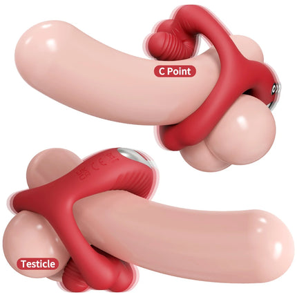 Sex Toys Vibrators Cock Ring for Men Clitoral Perineum Testicles Pleasure Toy Penis Ring Male Delay Ejaculation Adult Products