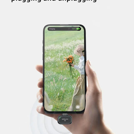 Wireless Lavalier Microphone Outdoor Live Recording Interview Vlog Magnetic Noise Reduction Portable For iPhone Android