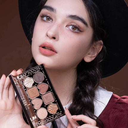 Flower Knows Swan Ballet 6 Color Eyeshadow Palette Matte Shimmer Pearl Glitter Waterproof Highly Pigmented Long Lasting Makeup