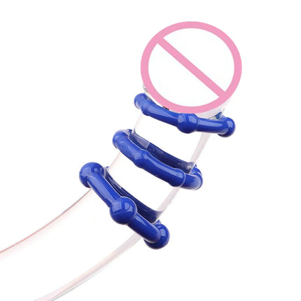 3 Pcs/Set Adult Supplies 18+ Stronger Erection Cock Ring Delay Ejaculation Penis Ring Sex Toys For Men Dick Enlargement Silicone