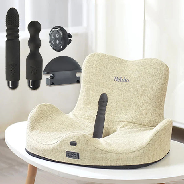 New Style Solo Sex Saddle Set with 3 PCS Vibrator - Sex Sofa Chair Dildo Mount for Vagina Clitoral Anal Stimulation