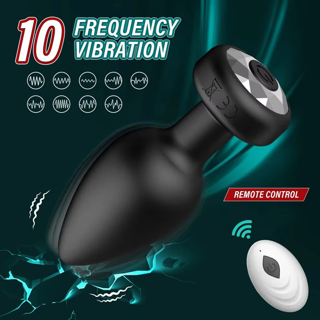 Remote Wireless Control Anal Vibrator Butt Plug Male Prostate Massager Female Vagina Masturbator for Adult Sex Toys Women Gay